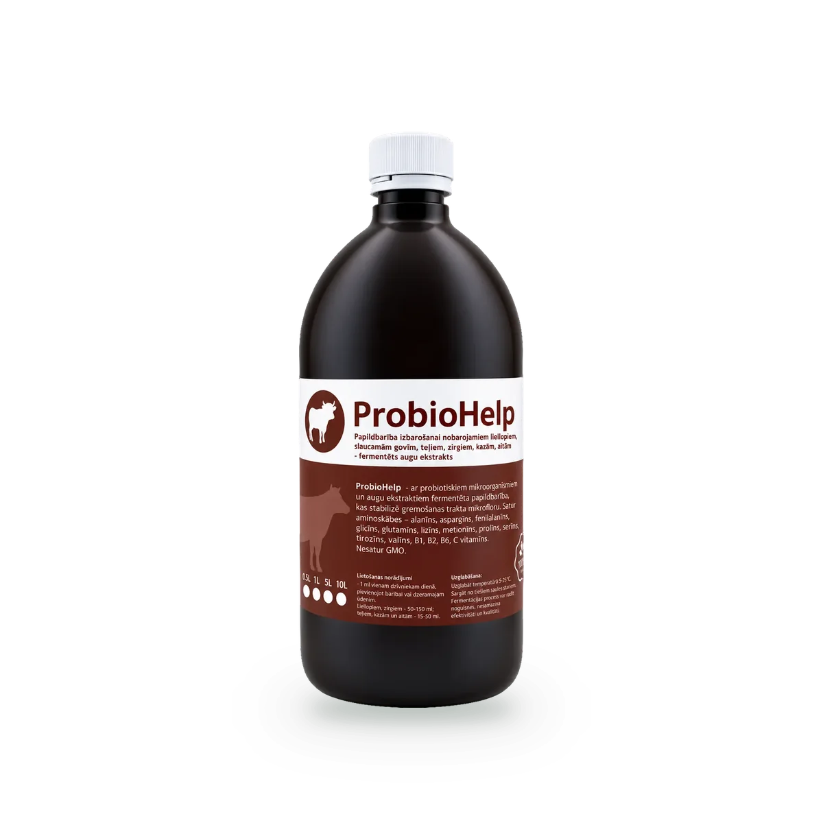 ProbioHelp penimiems galvijams, melžiamoms karvėms, veršeliams, arkliams, ožkoms ir avims